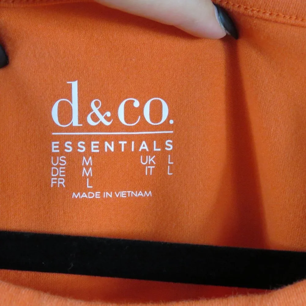 Women's Orange Short Sleeve Top - Picture 4 of 5